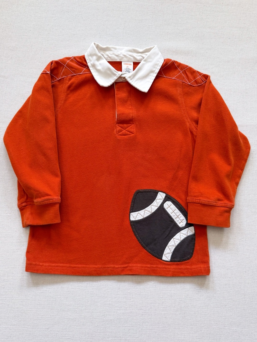 Gymboree Football Long Sleeve Rugby Shirt 5T